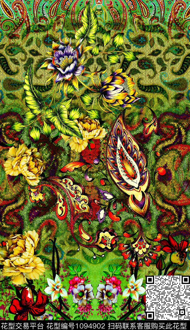 数码华亿平台定位花花卉数码印花华亿平台下载（图片编号: 1094902） - 瓦栏（Walan）