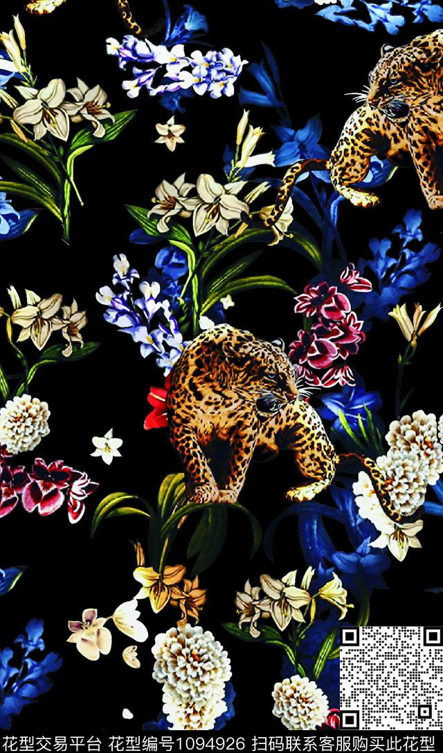 数码华亿平台动物大牌风数码印花华亿平台下载（图片编号: 1094926） - 瓦栏（Walan）