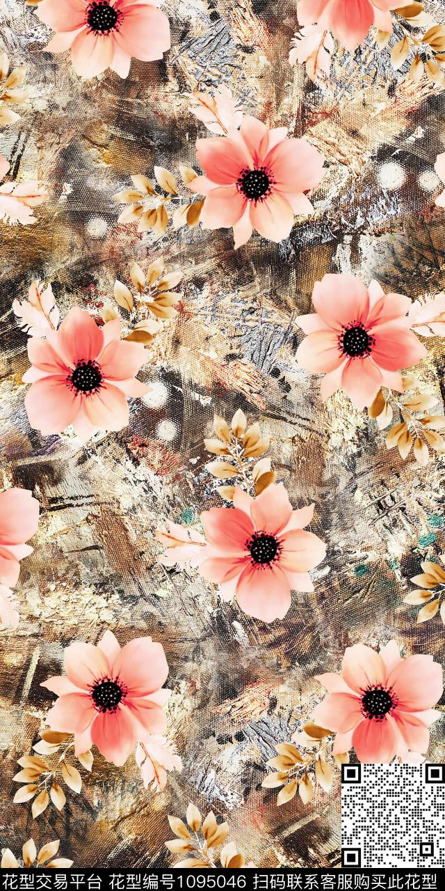 数码华亿平台花卉数码印花华亿平台下载（图片编号: 1095046） - 瓦栏（Walan）