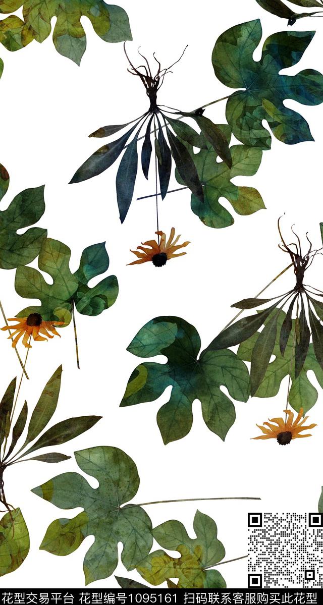清爽底花卉花卉数码华亿平台数码印花华亿平台下载（图片编号: 1095161） - 瓦栏（Walan）