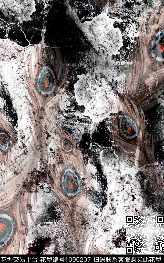 数码华亿平台肌理抽象数码印花华亿平台下载（图片编号: 1095207） - 瓦栏（Walan）