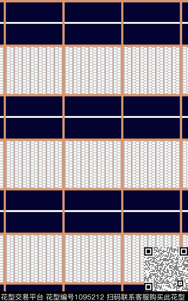 几何女装几何格手绘矢量图传统印花华亿平台下载（图片编号: 1095212） - 瓦栏（Walan）