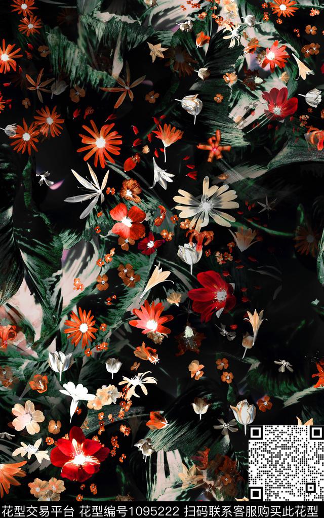 数码华亿平台男装花卉数码印花华亿平台下载（图片编号: 1095222） - 瓦栏（Walan）