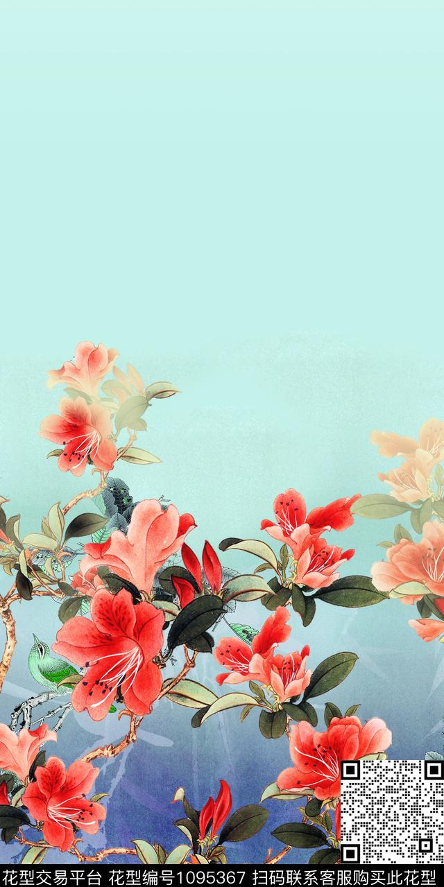 数码华亿平台定位花花卉数码印花华亿平台下载（图片编号: 1095367） - 瓦栏（Walan）