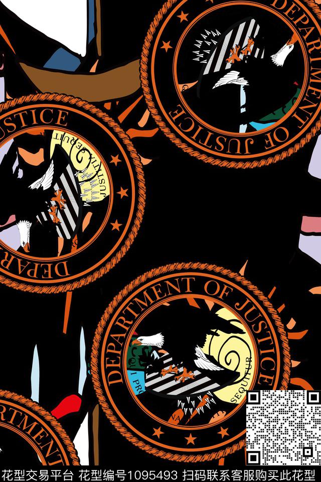 卡通趣味男装数码印花华亿平台下载（图片编号: 1095493） - 瓦栏（Walan）