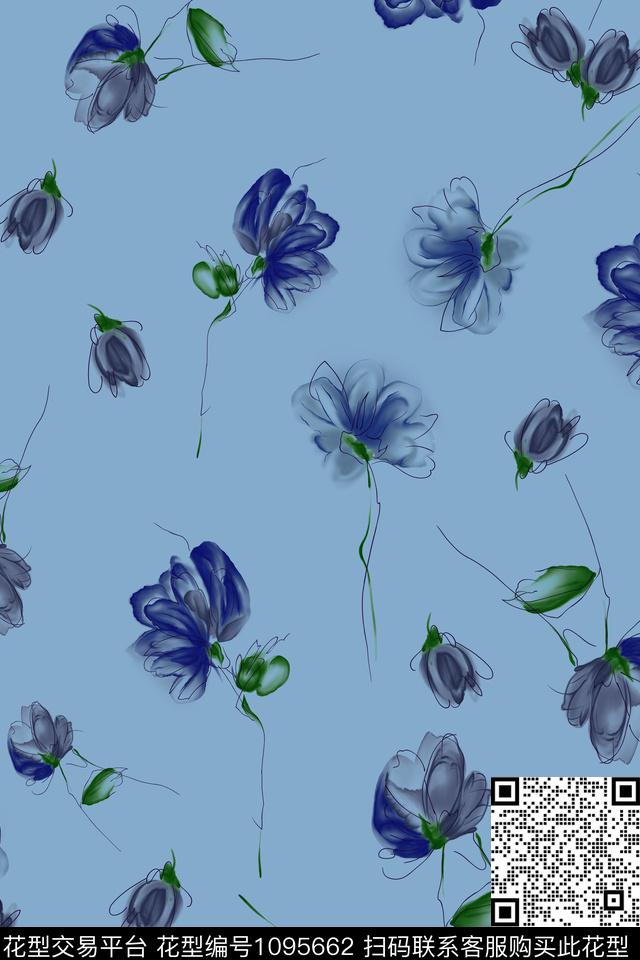 小碎花数码华亿平台春夏华亿平台数码印花华亿平台下载（图片编号: 1095662） - 瓦栏（Walan）