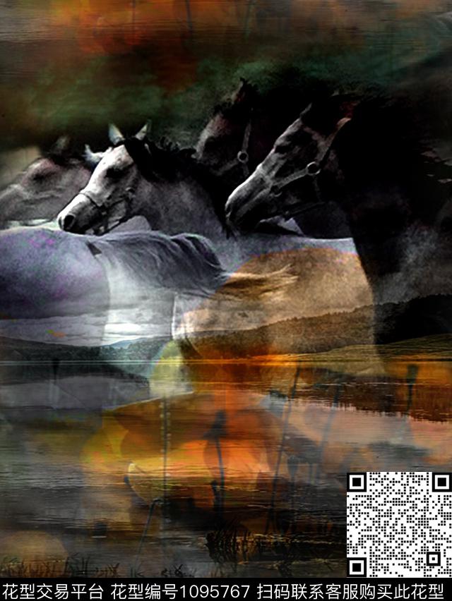 数码华亿平台马男装数码印花华亿平台下载（图片编号: 1095767） - 瓦栏（Walan）