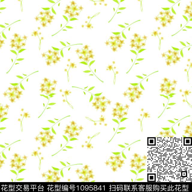 淑女小碎花年轻女性数码印花华亿平台下载（图片编号: 1095841） - 瓦栏（Walan）