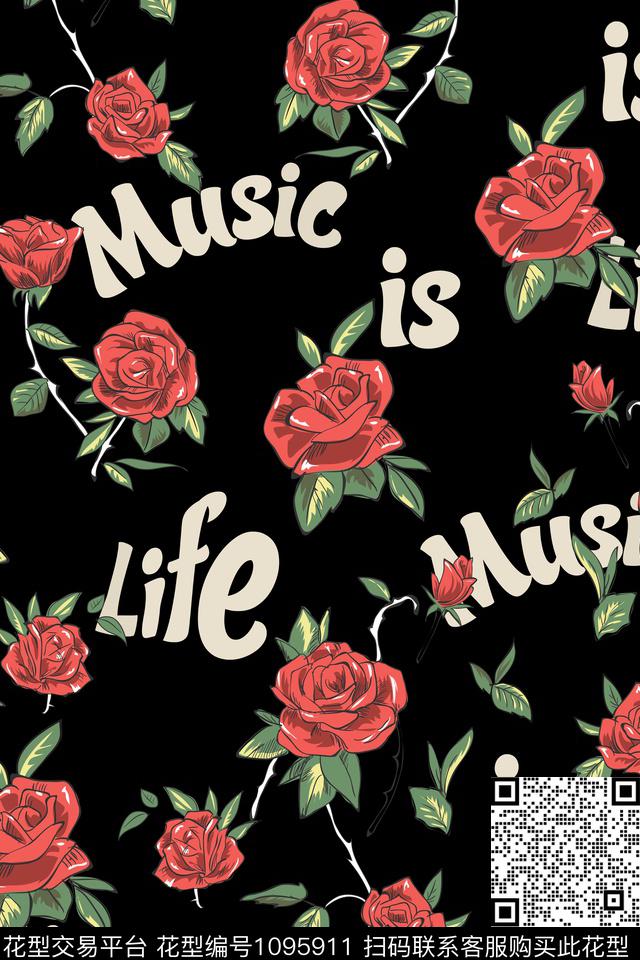 男装花卉大牌风数码印花华亿平台下载（图片编号: 1095911） - 瓦栏（Walan）