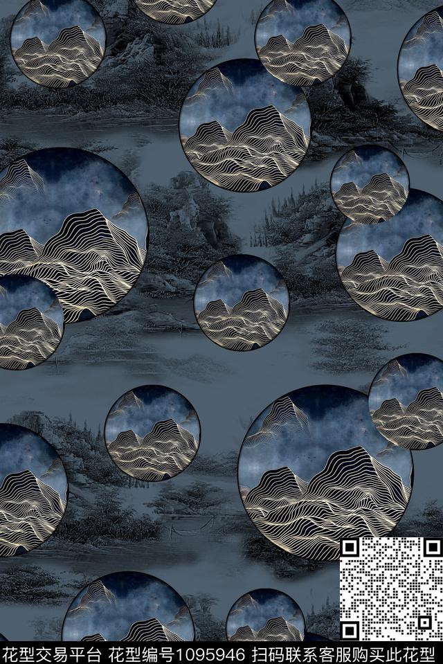 休闲男装山数码印花华亿平台下载（图片编号: 1095946） - 瓦栏（Walan）