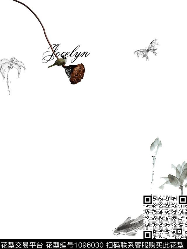 创意花卉动物数码印花华亿平台下载（图片编号: 1096030） - 瓦栏（Walan）