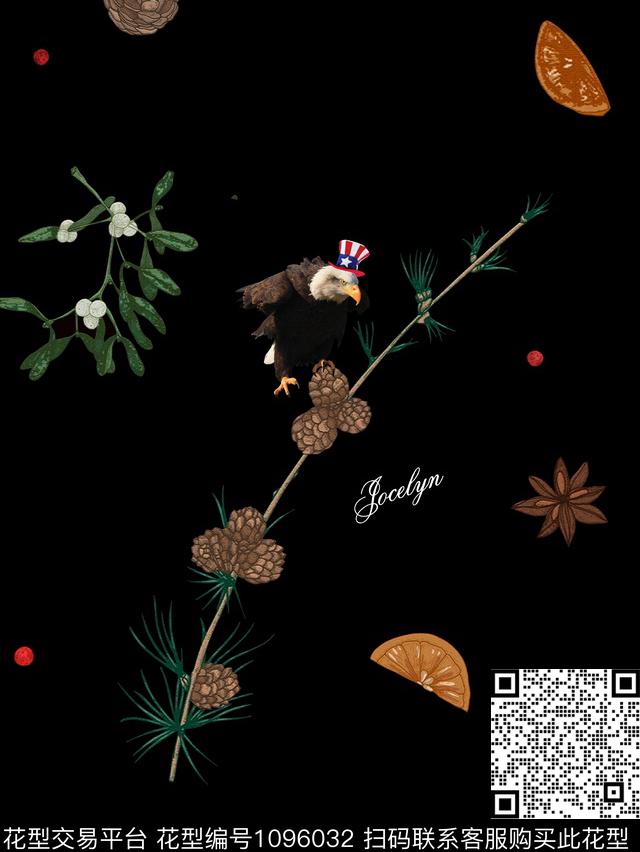 创意花卉动物数码印花华亿平台下载（图片编号: 1096032） - 瓦栏（Walan）