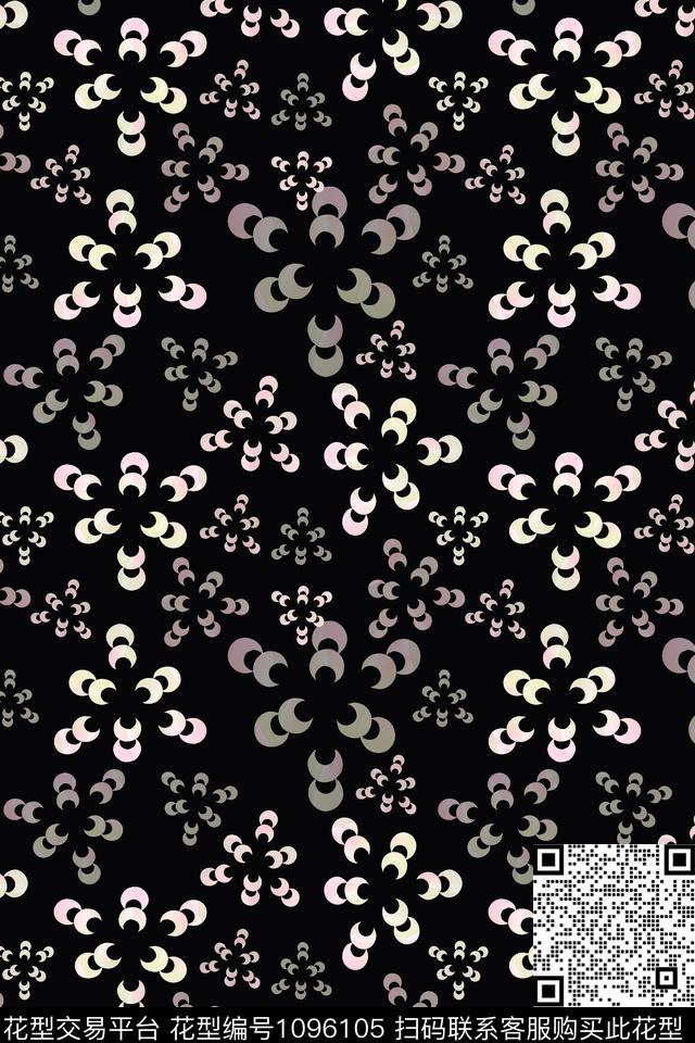 民族花卉碎碎花青蓝雅韵系列传统印花华亿平台下载（图片编号: 1096105） - 瓦栏（Walan）