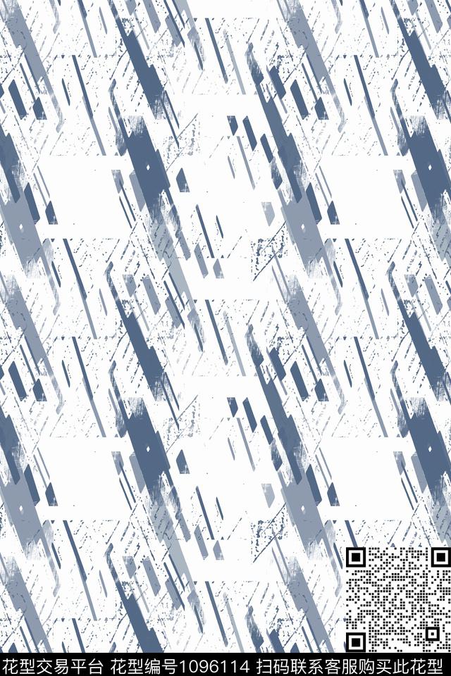 抽象签字笔印花手绘涂鸦图案传统印花华亿平台下载（图片编号: 1096114） - 瓦栏（Walan）