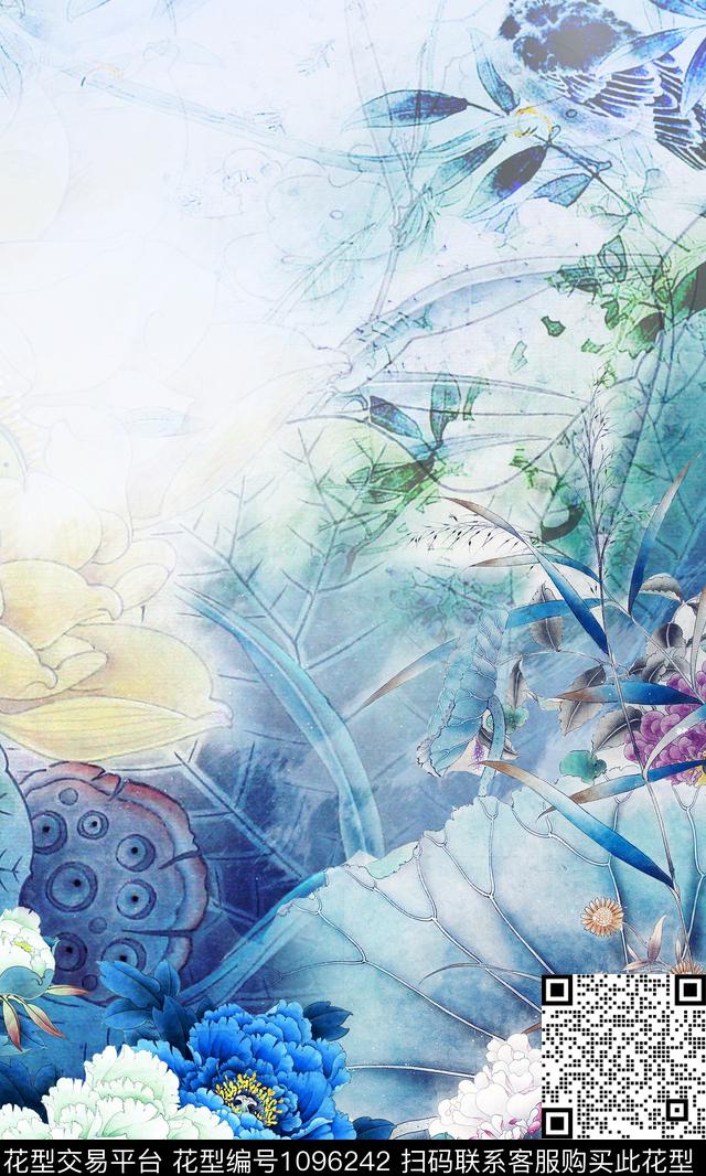 数码华亿平台定位花花卉数码印花华亿平台下载（图片编号: 1096242） - 瓦栏（Walan）