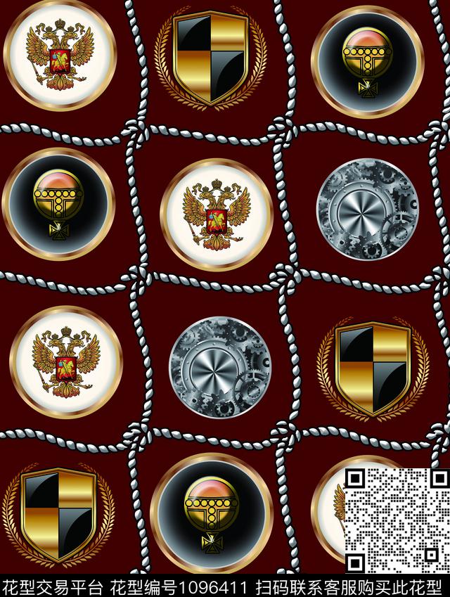 金属男装欧式风数码印花华亿平台下载（图片编号: 1096411） - 瓦栏（Walan）