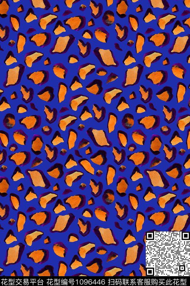 豹纹女装动物纹数码印花华亿平台下载（图片编号: 1096446） - 瓦栏（Walan）