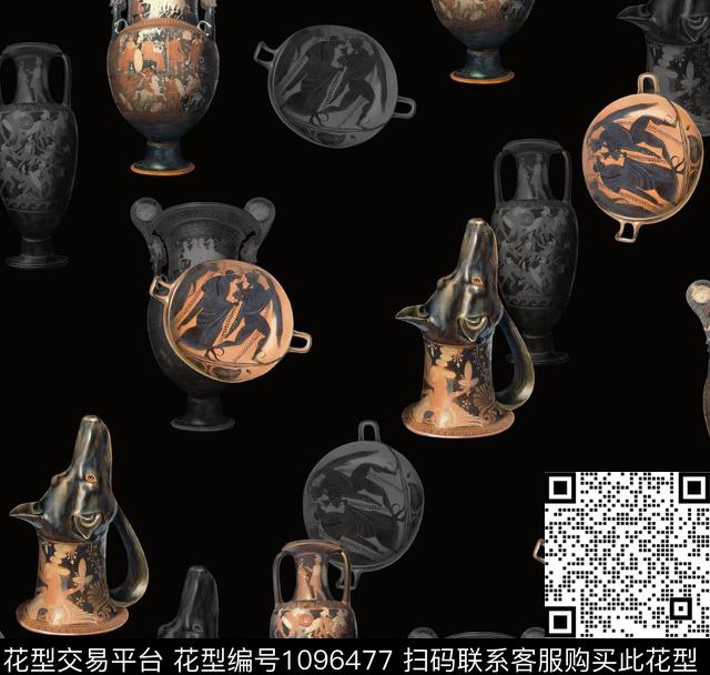 数码华亿平台男装复古数码印花华亿平台下载（图片编号: 1096477） - 瓦栏（Walan）