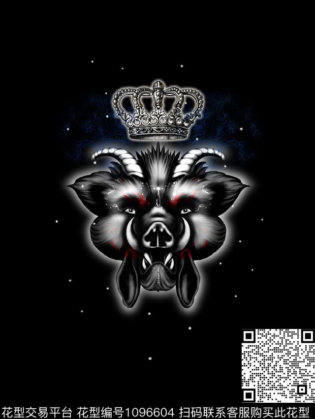 男T珠宝宝石猪面具数码印花华亿平台下载（图片编号: 1096604） - 瓦栏（Walan）