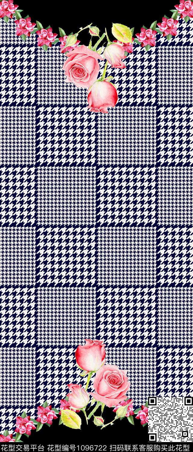 定位花花卉大牌风传统印花华亿平台下载（图片编号: 1096722） - 瓦栏（Walan）