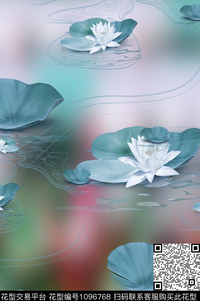 花卉女装热带华亿平台数码印花华亿平台下载（图片编号: 1096768） - 瓦栏（Walan）