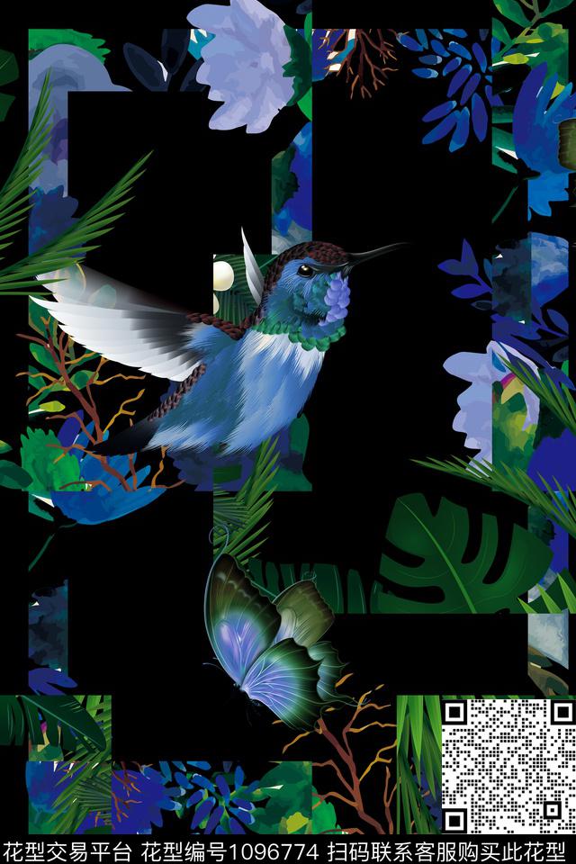 花卉女装热带华亿平台数码印花华亿平台下载（图片编号: 1096774） - 瓦栏（Walan）