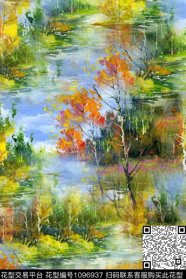 风景景观数码印花华亿平台下载（图片编号: 1096937） - 瓦栏（Walan）