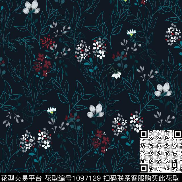 小碎花数码华亿平台春夏华亿平台数码印花华亿平台下载（图片编号: 1097129） - 瓦栏（Walan）