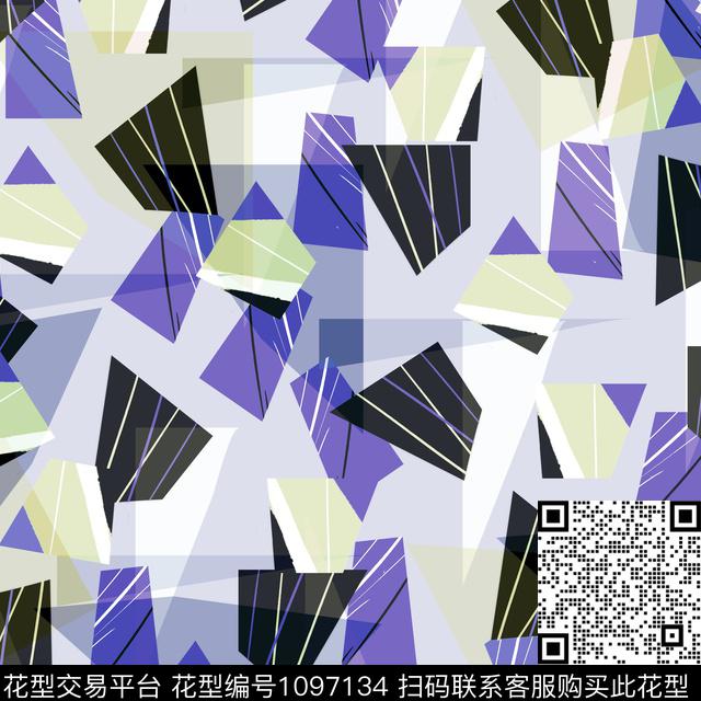 数码华亿平台春夏华亿平台六边形数码印花华亿平台下载（图片编号: 1097134） - 瓦栏（Walan）