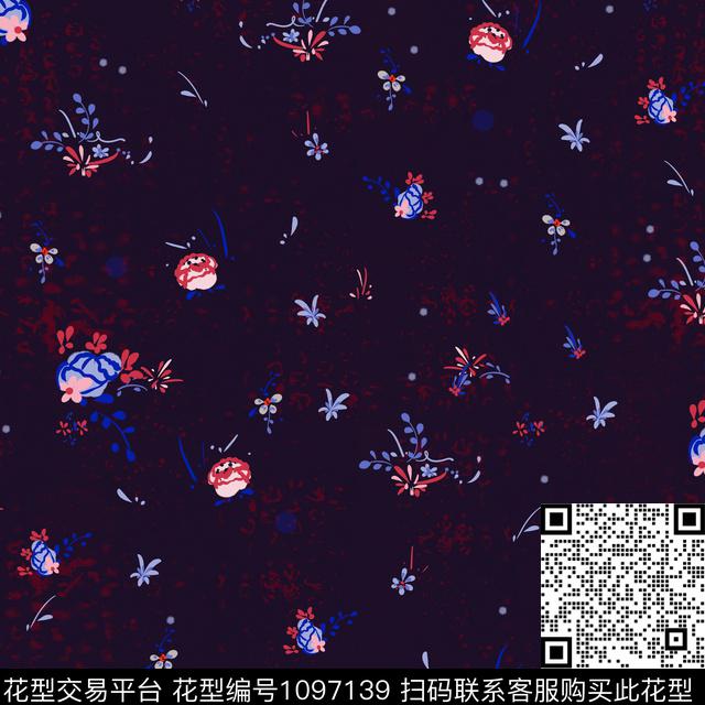 小碎花数码华亿平台春夏华亿平台数码印花华亿平台下载（图片编号: 1097139） - 瓦栏（Walan）