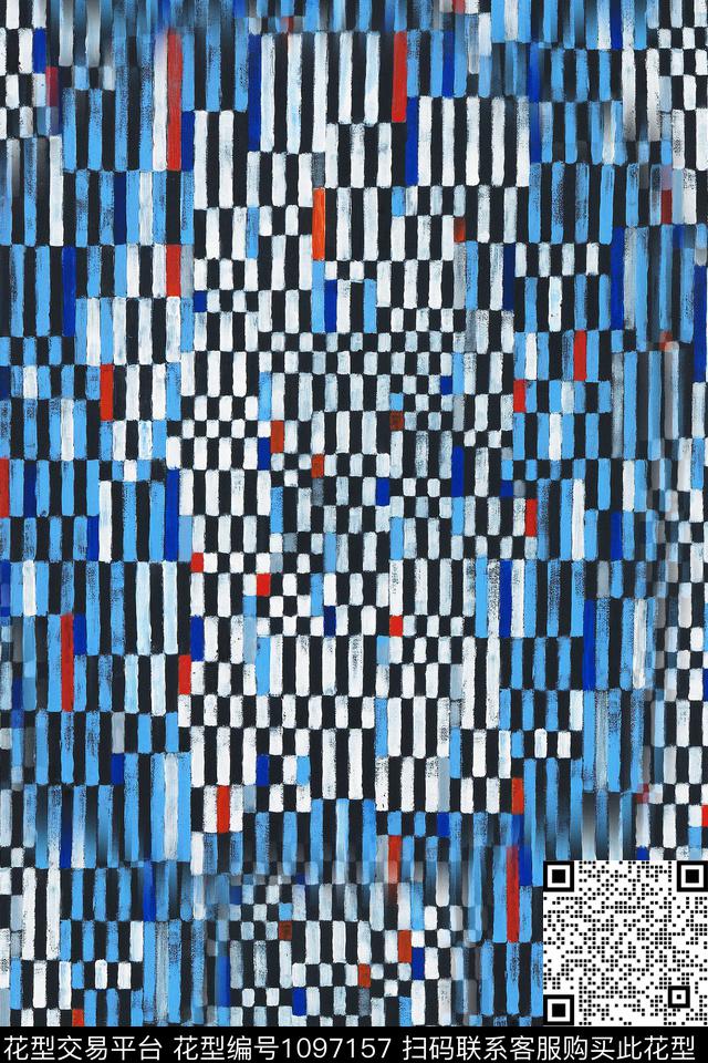 数码华亿平台抽象休闲数码印花华亿平台下载（图片编号: 1097157） - 瓦栏（Walan）