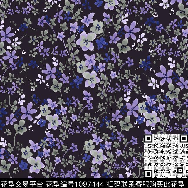 小碎花数码华亿平台春夏华亿平台数码印花华亿平台下载（图片编号: 1097444） - 瓦栏（Walan）