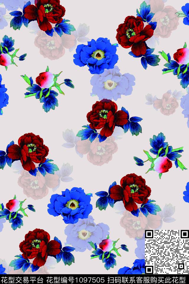 大花创意数码华亿平台数码印花华亿平台下载（图片编号: 1097505） - 瓦栏（Walan）