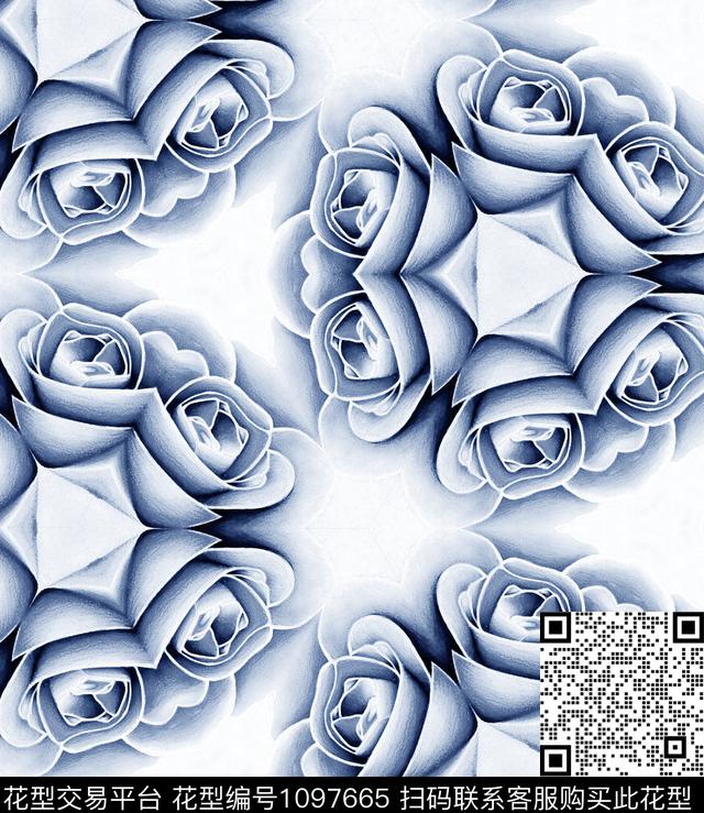 蒲公英虞美人公鸡数码印花华亿平台下载（图片编号: 1097665） - 瓦栏（Walan）