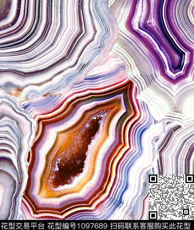 大理石玛瑙石数码印花华亿平台下载（图片编号: 1097689） - 瓦栏（Walan）