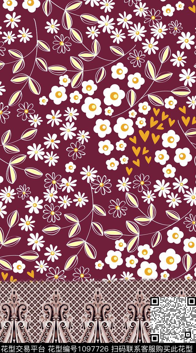 抽象传统华亿平台民族风数码印花华亿平台下载（图片编号: 1097726） - 瓦栏（Walan）