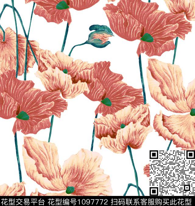 虞美人GUCCI大牌风数码印花华亿平台下载（图片编号: 1097772） - 瓦栏（Walan）