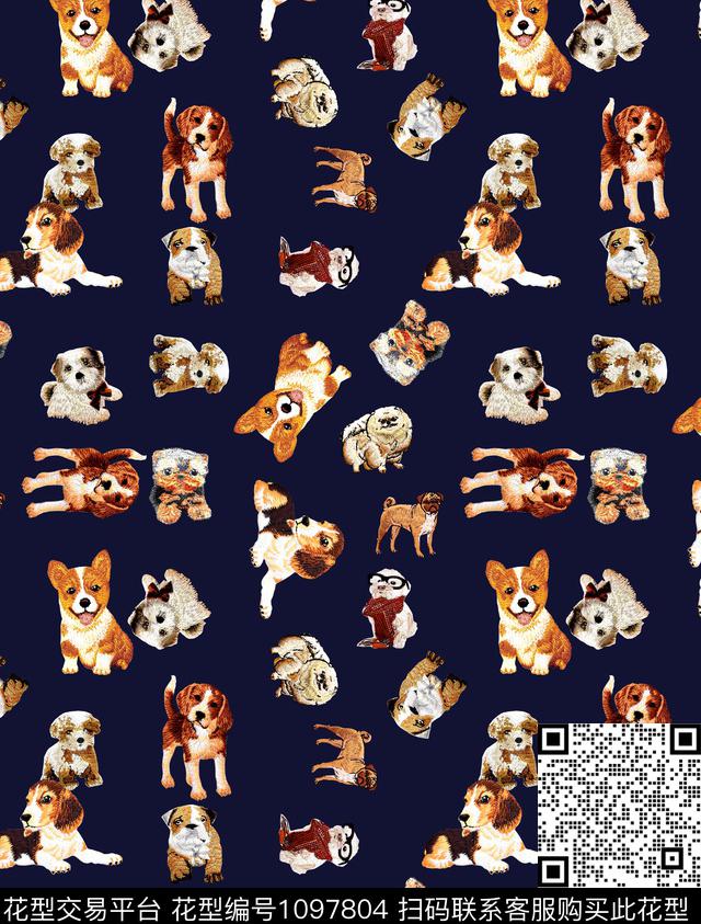 猫狗宠物数码印花华亿平台下载（图片编号: 1097804） - 瓦栏（Walan）