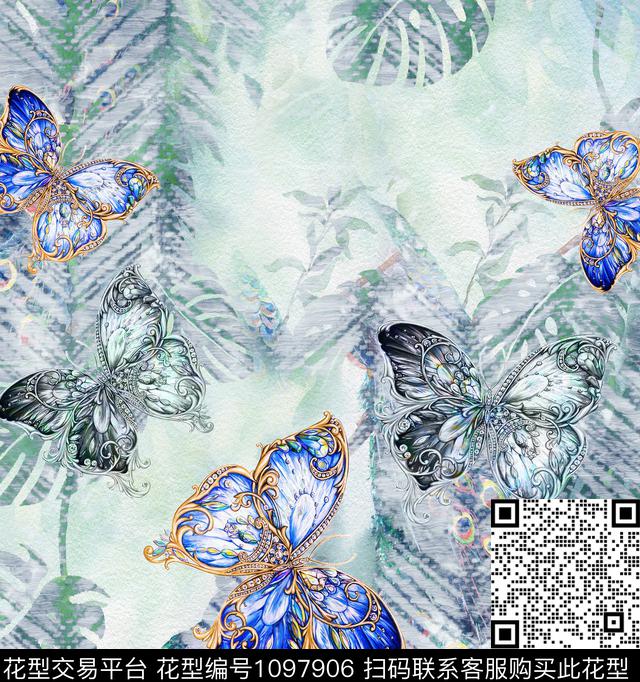 定位花花卉动物传统印花华亿平台下载（图片编号: 1097906） - 瓦栏（Walan）