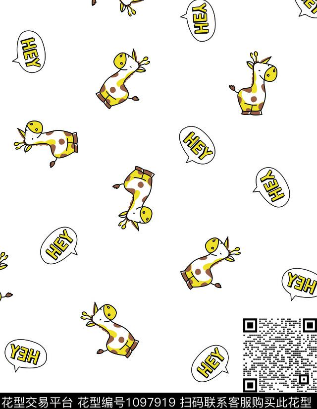 动物大牌风童装传统印花华亿平台下载（图片编号: 1097919） - 瓦栏（Walan）