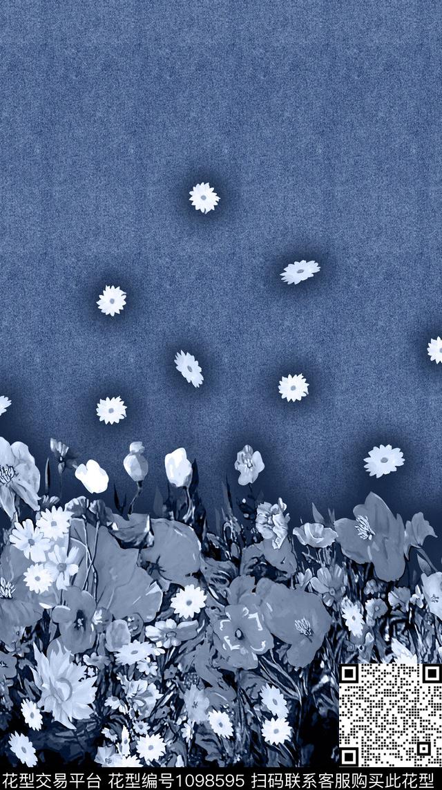 定位花牛仔布水洗牛仔数码印花华亿平台下载（图片编号: 1098595） - 瓦栏（Walan）