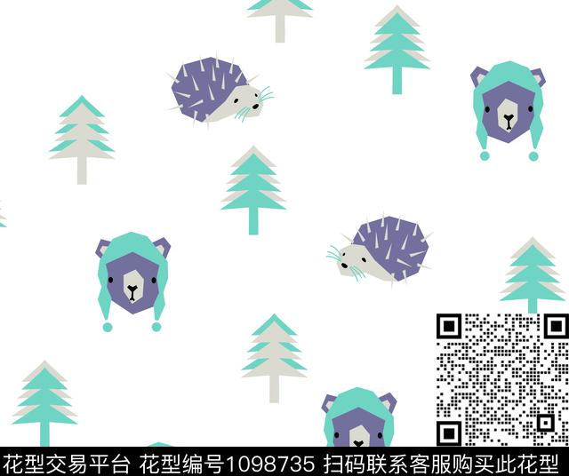 卡通人物动物儿童床单华亿平台传统印花华亿平台下载（图片编号: 1098735） - 瓦栏（Walan）