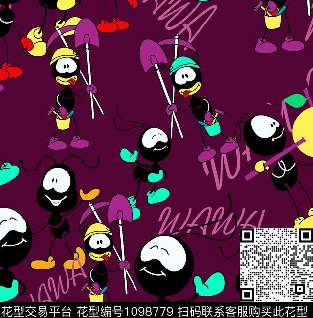 裤子鸭子卡通传统印花华亿平台下载（图片编号: 1098779） - 瓦栏（Walan）