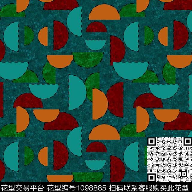 数码华亿平台抽象女装数码印花华亿平台下载（图片编号: 1098885） - 瓦栏（Walan）