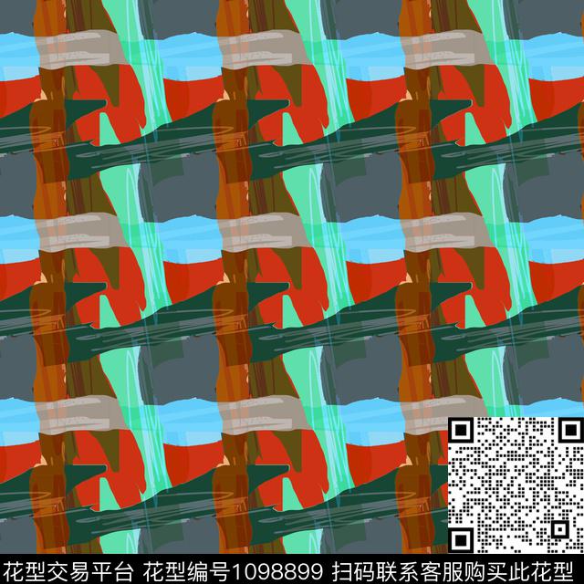 数码华亿平台抽象女装数码印花华亿平台下载（图片编号: 1098899） - 瓦栏（Walan）