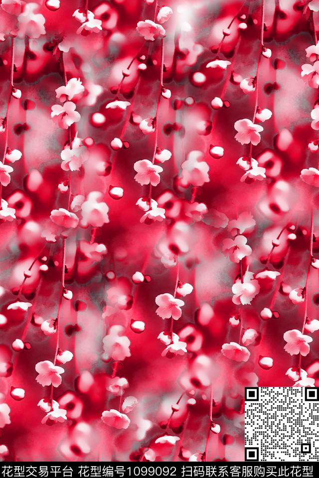 数码华亿平台休闲花卉数码印花华亿平台下载（图片编号: 1099092） - 瓦栏（Walan）