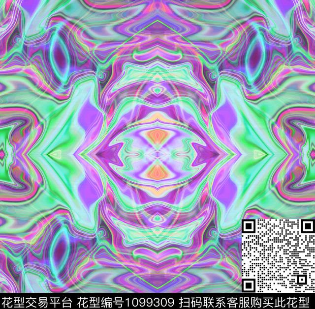 科技渐变特效数码印花华亿平台下载（图片编号: 1099309） - 瓦栏（Walan）