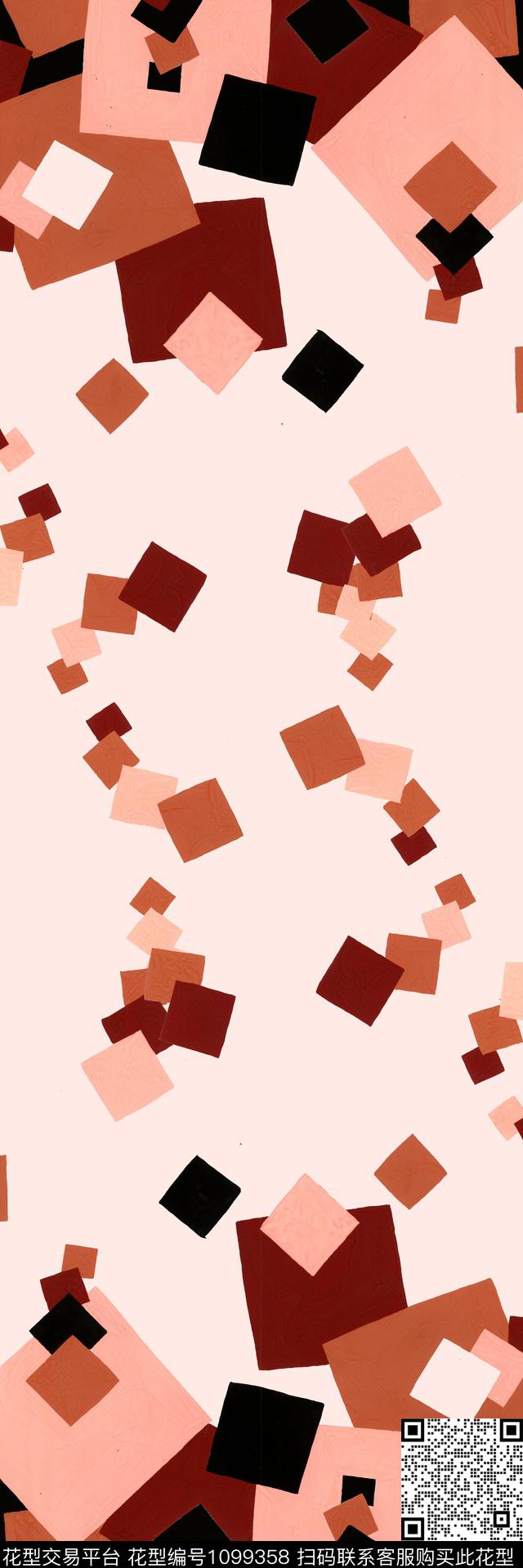 几何方块正方形数码印花华亿平台下载（图片编号: 1099358） - 瓦栏（Walan）