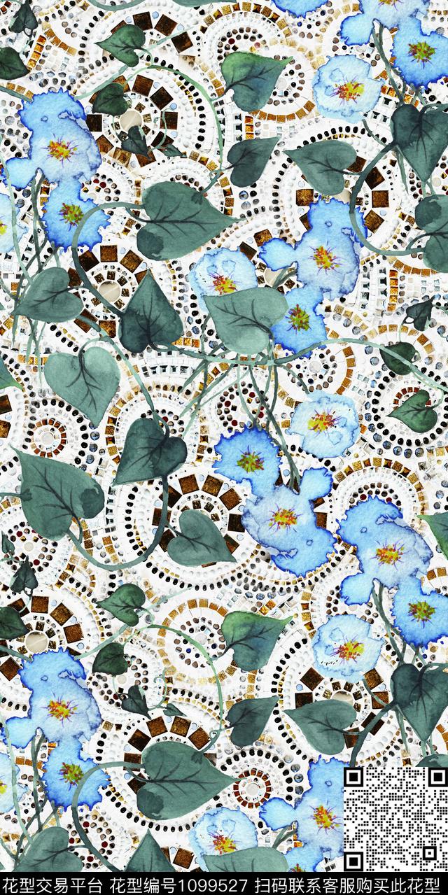 数码华亿平台花卉数码印花华亿平台下载（图片编号: 1099527） - 瓦栏（Walan）