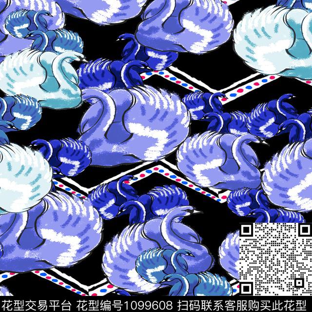 男装几何动物数码印花华亿平台下载（图片编号: 1099608） - 瓦栏（Walan）